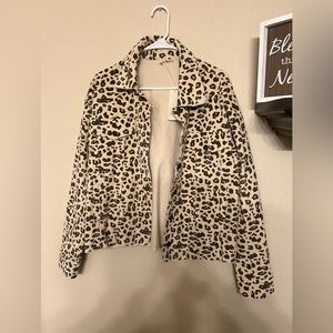 Leopard Corduroy Jacket